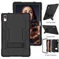 thumbnail image 3 of FIEWESEY for Lenovo Tab P11 Pro Tablet Case ,Drop-Proof Shock-Resistant Rugged (with Stand) Hybrid casefor Lenovo Tab P11 Pro 11.5 inch (Model:TB-J706F/J706L)+Screen Protector (Black/Black, 2 Pack), 3 of 6