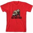 thumbnail image 3 of Big Brother Bears Boy's Red Crew Neck Short Sleeve Tee-XS, 3 of 4