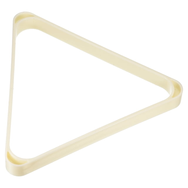 Uxcell 2 1/4" Billiard Ball Triangle Rack, Plastic Snooker Pool Ball Rack Holder Thicken Pool Ball Racks White