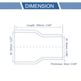 thumbnail image 3 of Unique Bargains 1 Pcs 63-83mm 2.48"-3.27" ID 100mm 3.94" Length 0 Degree Blue Car Silicone Hose Universal, 3 of 7