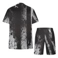 thumbnail image 5 of RYRJJ Mens Short Sets 2 Piece Outfits Short Sleeve T Shirt and Shorts Set Fashion Jogging Summer Tracksuits Casual Sport Set for Men, 5 of 5