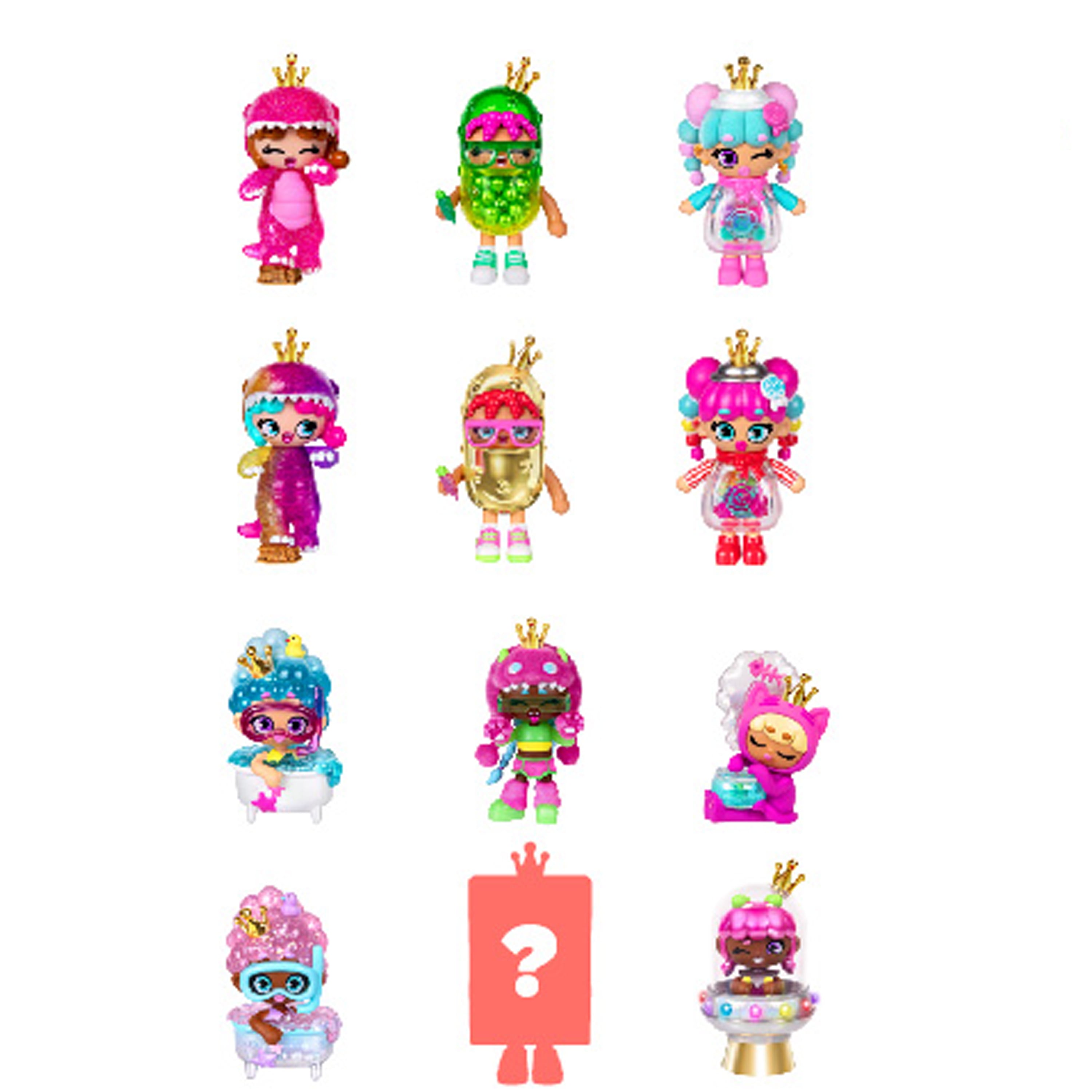 XOX Kweenies Quirky Kweens Series Premium 4 " Figurine and Display Case,  Ages7+, Styles May Vary