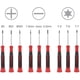 thumbnail image 3 of Juego de 9 Destornilladores de Precisión EFFICERE Phillips Plano Torx Star, 3 of 3