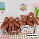 thumbnail image 2 of 1 muñeco de peluche suave, adorable gorila, orangutanes, monos, bonito animal colgante, llavero, regalo de cumpleaños y Navidad para niña y niño, 2 of 5
