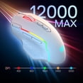 thumbnail image 4 of Mouse gamer Redragon M810 MAX inalámbrico RGB 12000 DPI, 4 of 9