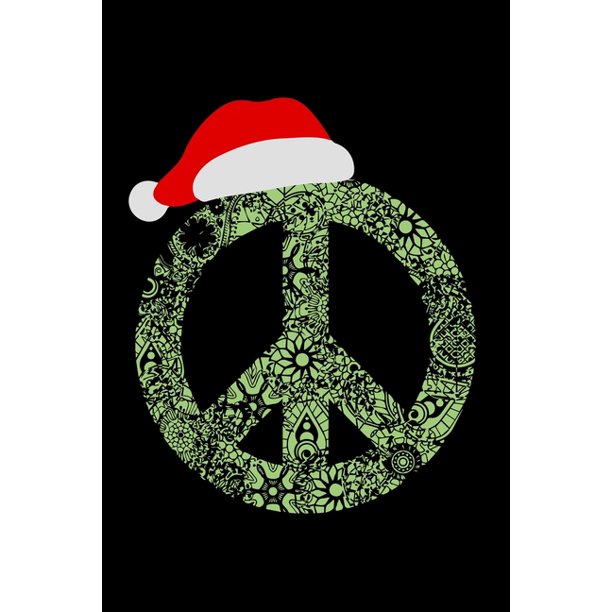 Notizbuch Weihnachten Frieden Zeichen Santa M Tze Geschenk 1 Seiten 6x9 Ca A5 Punktraster Walmart Com Walmart Com