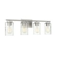 thumbnail image 4 of Trade Winds Raymond 4-Light Bathroom Vanity Light in Brushed Nickel, 4 of 6