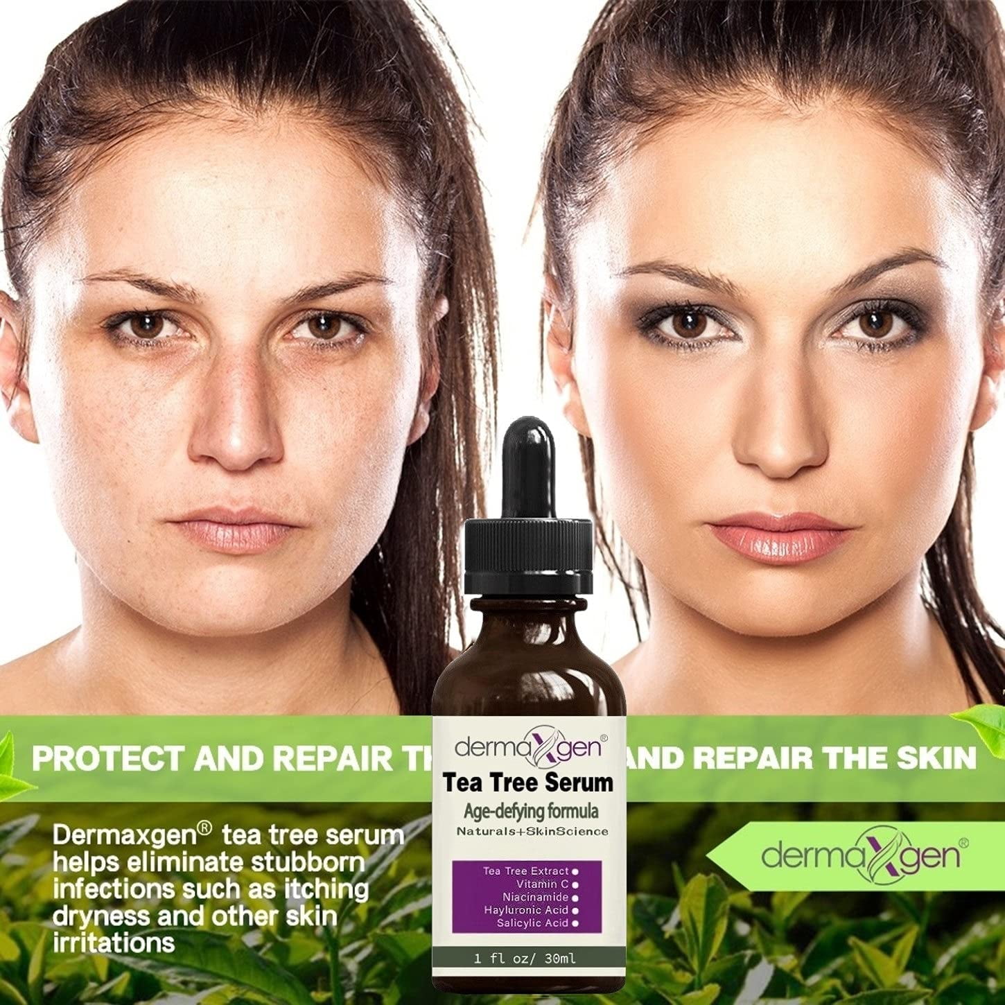 Buy TEA TREE SERUM AGEDEFYING FORMULA NATURAL Vitamin C+ Niacinamide