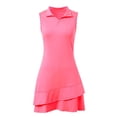 thumbnail image 6 of Wdgfv Women's Sleeveless Zip Front Tennis Dress Built-In Shorts Athletic Summer Casual Comfortable Stretch Lightweight Solid, 6 of 9