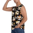 thumbnail image 3 of Daiia Flower Fox Printed Men's Tank Tops,Casual Soft Sleeveless Gym Muscle Shirts Bodybuilding Tee-Medium, 3 of 8