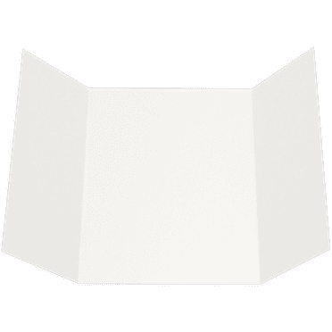 LUXPaper A7 Gatefold Invitation, 5 x 7, White Linen, 50 Pack