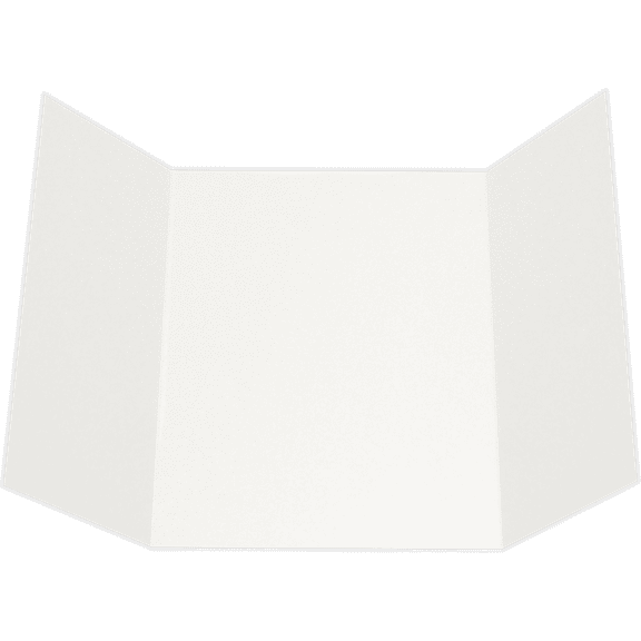 LUXPaper A7 Gatefold Invitation, 5 x 7, White Linen, 10 Pack