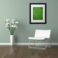 thumbnail image 3 of Trademark Fine Art "Lone Bird Green" Canvas Art by Nicole Dietz White Matte, Black Frame, 3 of 4