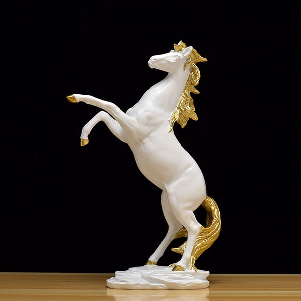 Figura clásica de caballo de resina, regalos perfectos, estatua hermosa de Animal para la habitación del hogar