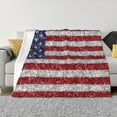 thumbnail image 1 of Fotbe America Flag Glitter Manta de Franela con Estampado, Manta Ultrasuave para Cama, Sofá, Auto, Hipoalergénica y Antibolitas-80"x60", 1 of 6