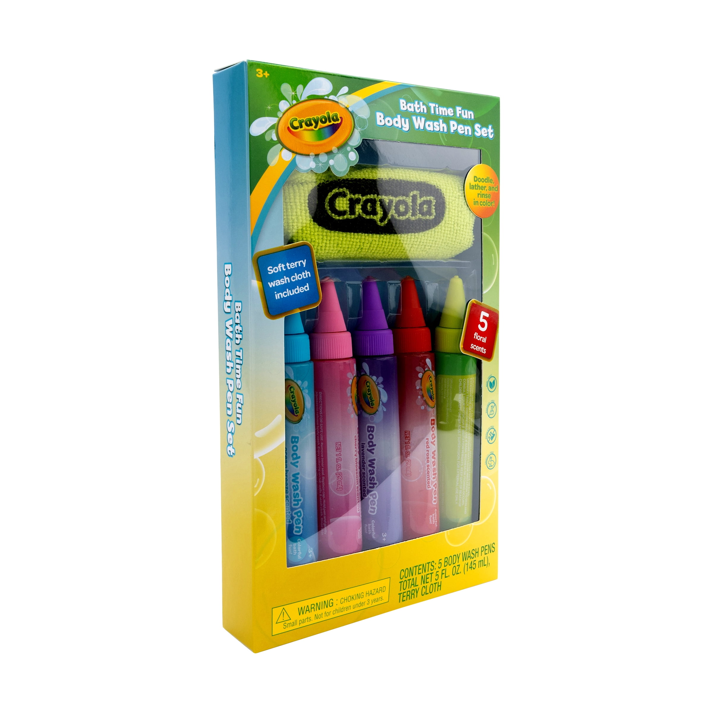 Crayola Body Wash Pen Set, 6 Pieces, 5oz