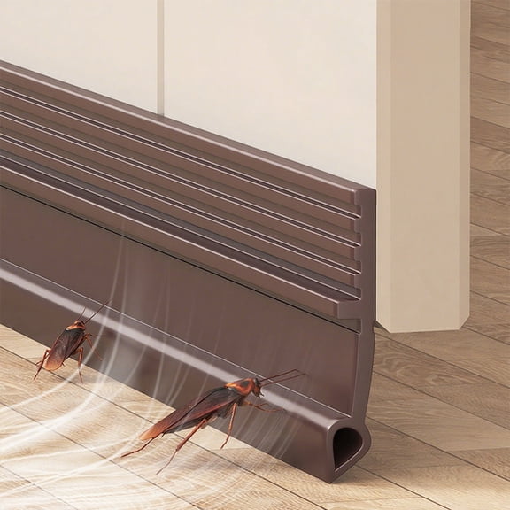 36 Inch Adjustable Under Door Draft Stopper, Insulating Soundproof Weather Stripping Door Seal Sweep, for Interior Bedroom Doors, Entry Exterior Doors, Garage Doors