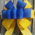 thumbnail image 2 of 3Pcs Ukrainian Bow Yellow and Blue Decorative Bow Burlap Front Door Decorative Bow for Garland and Gift Box, 12 x 24 inch, 2 of 5