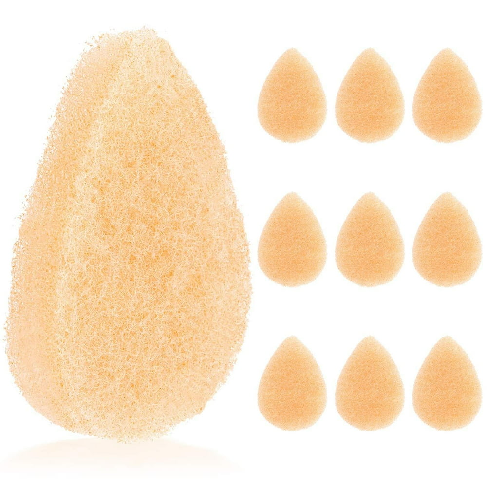 10 Pack Facial Sponge for Daily Cleansing and Gentle Exfoliating Buff