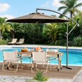 thumbnail image 2 of CazToi Parasol Déporté de Patio 10 Pieds, Parasol Suspendu Extérieur Décentré, Base Non Incluse, 2 of 8