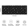 thumbnail image 3 of Black White Moon Star Pattern Bathroom Rugs Mat,Non Slip Microfiber Bathroom Rug,Rubber Backing,Soft Bathroom Mats for Bathroom Floor,Tub and Shower,47x17in(120x43cm), 3 of 5