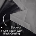 thumbnail image 4 of Blackout Curtains - Thermal Insulated, Rod Pocket, 83x52 Inches, 4 of 6