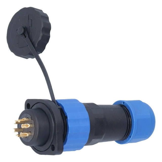 Enchufe industrial, enchufe impermeable IP68 Conector de aviación impermeable Conector de alimentación de brida Acabado de lujo