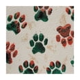 thumbnail image 4 of HAOXIT  Dog Paw Print Square Tablecloth Small Table Cloth Waterproof Table Cover Washable Fabric Wrinkle Resistant Red Emerald Green Tablecloths for Dining Kitchen Party Holiday Dinner 36*36, 4 of 8