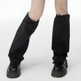 thumbnail image 3 of TELOLY Leg Warmers,Environmentally Friendly Material Fuzzy Leg Warmers,Airy and Breathable Long Socks,Gray1, 3 of 4