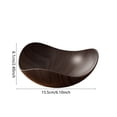 thumbnail image 3 of Fruit Tray, Imitation Wood Grain Plastic Decorative Serving Bowl for Kitchen Counter and Coffee Table, Curved Snack Catchall, 3 of 6