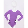 thumbnail image 3 of TSSOE Kids Girls Ballet Dance Gymnastics Leotard Bodysuit with Mesh Tutu Skirts Set Dancing Costume Lavender 6, 3 of 7