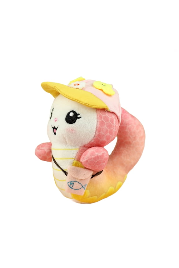 Snake Plush Toy Pendant Keychain Cute Snake Stuffed Animal 2025 Year of The Snake Mascot Doll for Spring Festival Table Decor Gift