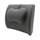 thumbnail image 2 of Soporte para la espalda del coche, cojín para la parte inferior de la espalda, respaldo ergonómico, cojín trasero para la cintura, Lumbar gris oscuro, 2 of 8
