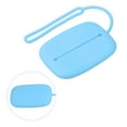 thumbnail image 3 of Silicone Storage Pouch, Mini Key Organizer Bag with Lanyard for Keys Headphone Card, Sky Blue, 3 of 6