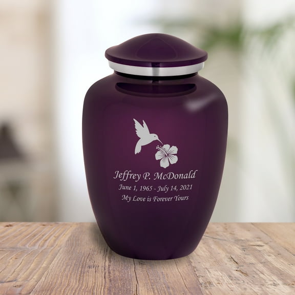 Hummngbird Cremation Urn - 6 Colors - 2 Sizes