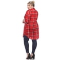 thumbnail image 4 of White Mark Women's Plus Size Windowpane Plaid Tunic Top, 4 of 5