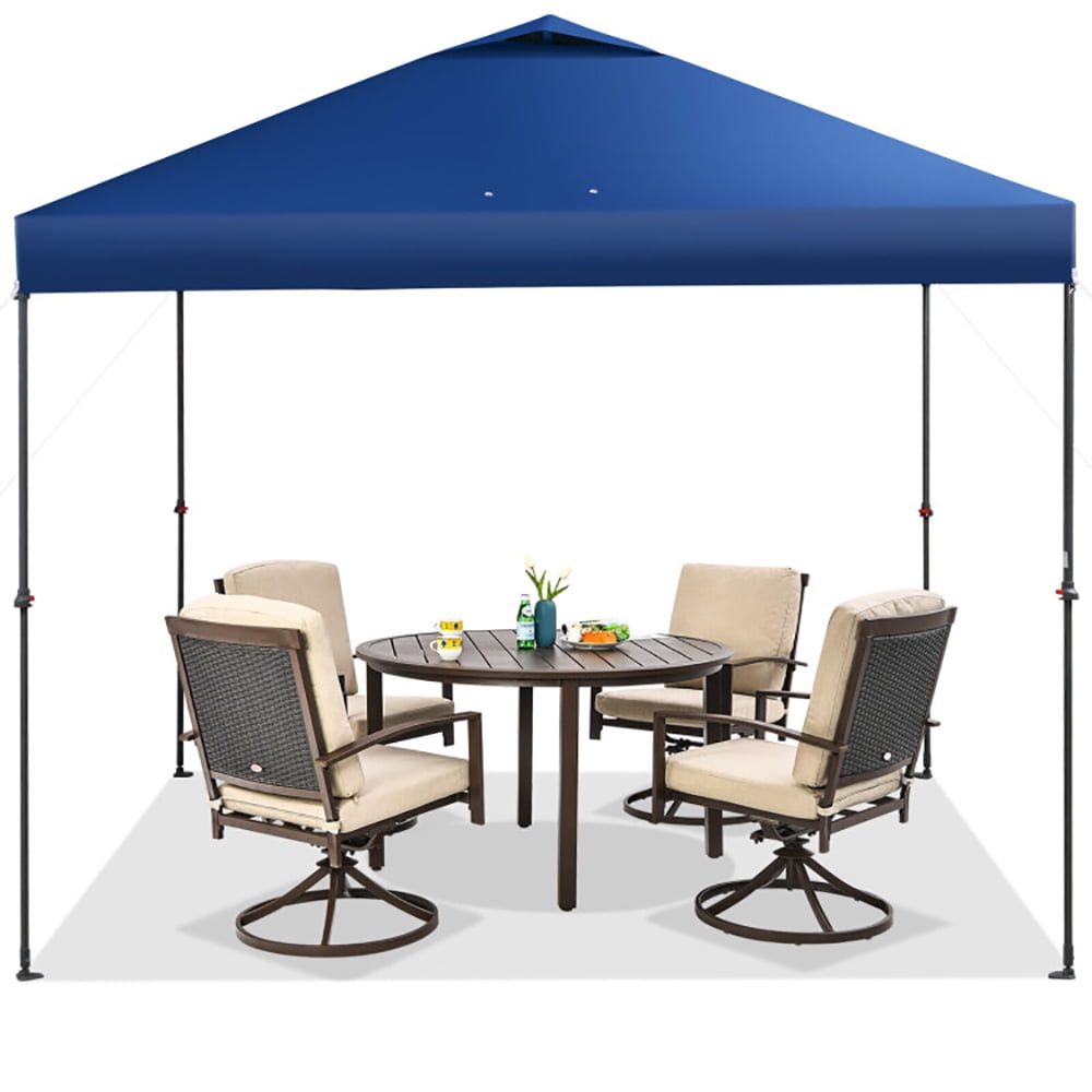 Aimee Lii 10 x 10 Feet Foldable Outdoor Instant Pop-up Canopy with Carry Bag, Backyard Canopy Gazebo for Party Camping BBQ Events, Blue Aimee Lii 10 x 10 Feet Foldable Outdoor Instant Pop-up Canopy with Carry Bag, Backyard Canopy Gazebo for Party Camping BBQ Events, Blue