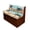 Coastal Sea Turtle & Beach Elements Print, variant on XYZCANDO WoodRV Dinette Cushion Covers Furniture Protector, for Dinette Booth Camper Suitable for Dinette Booth Seats RV Sofa