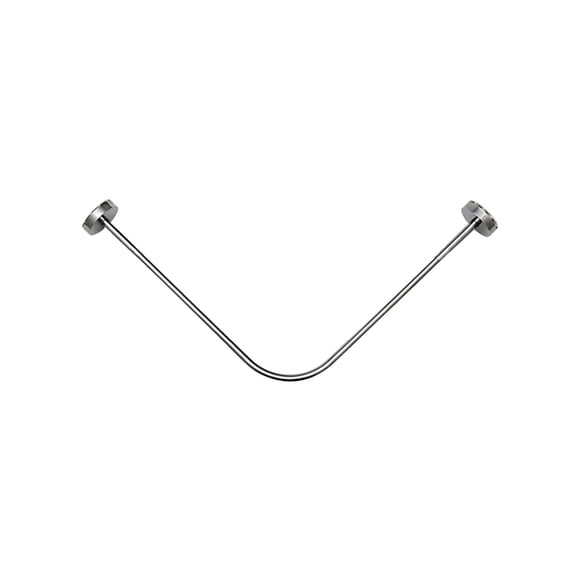 veasfak Bathroom Curved Shower Rod Telescopic Clothing Rod Telescoping Curved Shower Rod 110cm-140cm