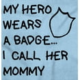 thumbnail image 2 of My Hero Wears Badge I Call Her Mommy Romper Boys or Girls Infant Baby Brisco Brands 12M, 2 of 6