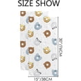thumbnail image 3 of Coolnut Fingertip Hand Towels, Set of 2 Pcs Cute Animal Donuts Absorbent Face Bath Towels for Bathroom Kitchen, 30"x15", 3 of 6