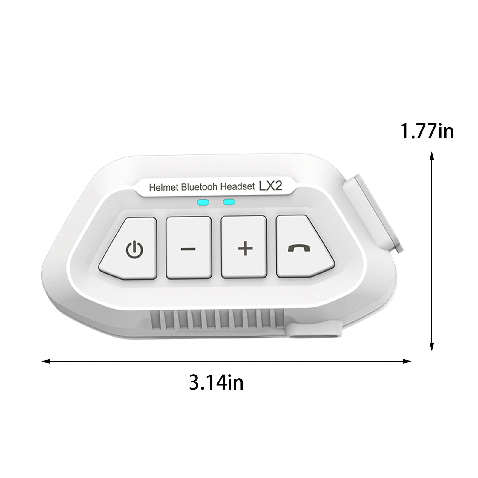 Giunmcul Motorcycle Helmet Bluetooth Headset Bluetooth 5.0 Wireless Intercom Speaker Noise Reduction Auto Answer Long Battery Life Type C Charging IPX6 1 Set