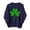 Navy, variant on St Patricks Day Sweatshirt for Women Green Shamrock Printed Shirts Casual Long Sleeve Crew Neck Pullover Tops (XS, Yellow)