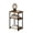 Wood color, variant on End Table with 3 Storage Shelves, Narrow Side Table for Small Spaces, Industrial Sofa Table with Metal Frame and Wood Top, Nightstand for Living Room, Bedroom, Office, No-Tool Assembly