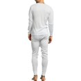 thumbnail image 2 of Men's 100% Cotton 2-Pc Long Thermal Underwear, White 3XL, 1 Set, 2 of 4