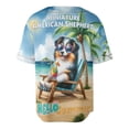 thumbnail image 2 of Miniature American Shepherd Hello Summer Beach Theme with Sunglasses and Tropical Cocktail All Over Print 3D Baseball Shirt MAS Dog Lover Gifts Softball Sport - 00009, 2 of 6