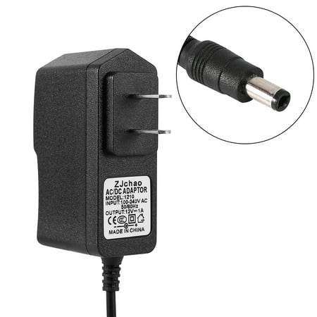 Power Supply Adapter 12V,Ymiko AC 100-240V DC 12V 1A Power Supply Adapter Led Light Travel Charger US