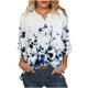 thumbnail image 1 of Blusa informal de manga larga con cuello en V y cuello alto a la moda para mujer Pompotops FGAJ14068, 1 of 5