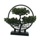 thumbnail image 4 of Bonsái artificial, bonsái de escritorio realista, planta artificial para interiores Verde oscuro, 4 of 9
