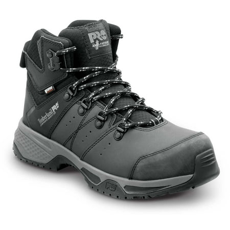 

Timberland PRO Switchback Men s Black/Grey Pop Comp Toe EH WP MaxTRAX Slip-Resistant Work Hiker (8.0 W)